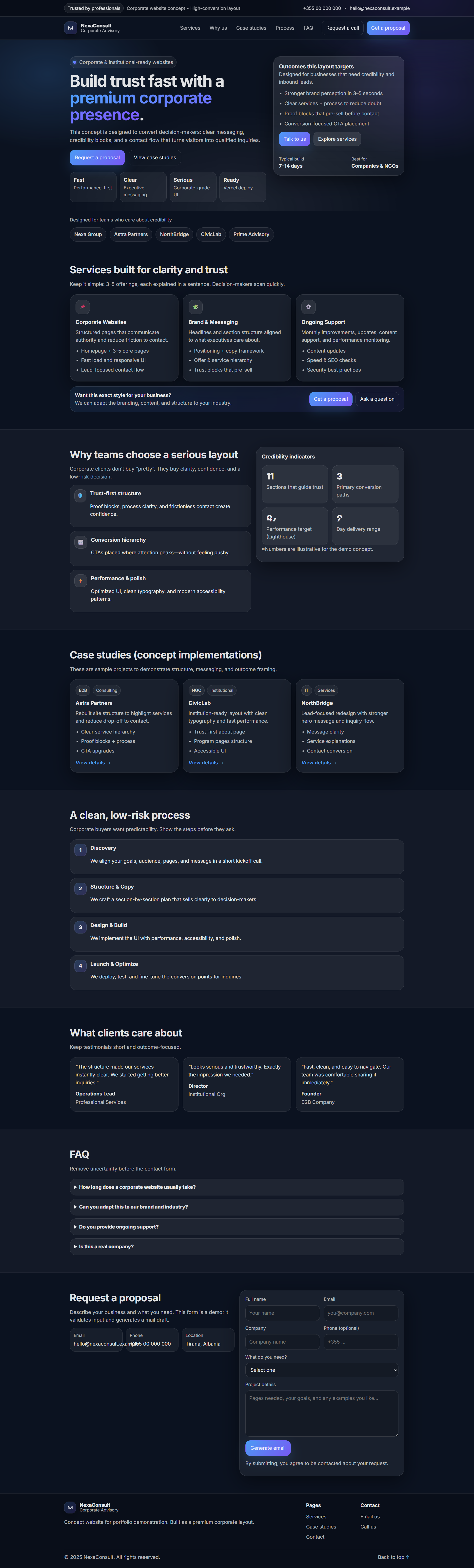 Demo Biznes / Korporatë